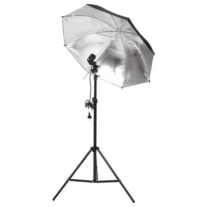 Fotostudio-Set mit Beleuchtung und Hintergrund