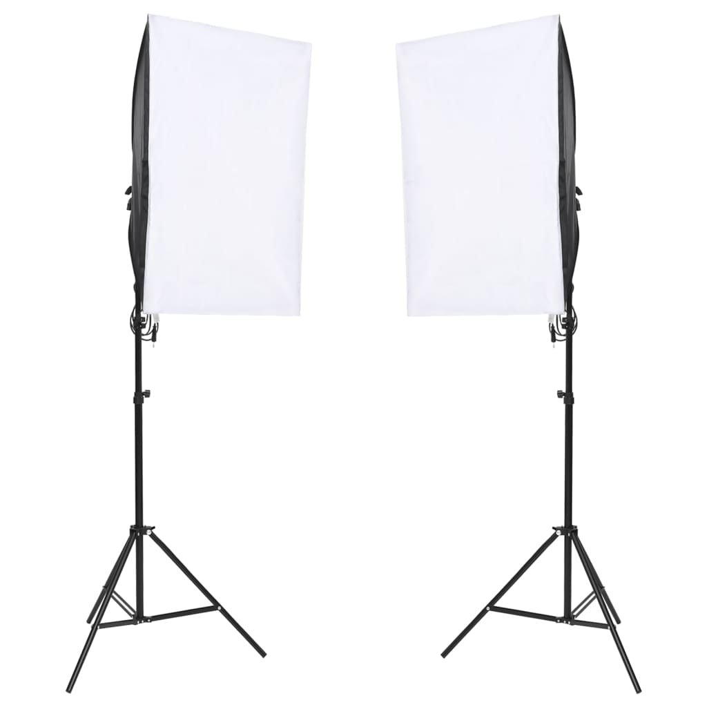 Fotostudio-Set mit Beleuchtung und Hintergrund