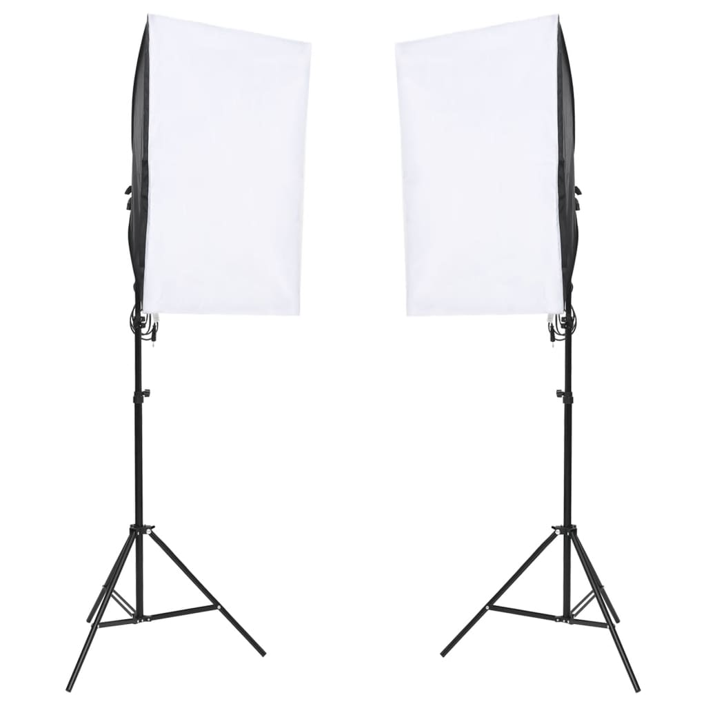 Fotostudio-Set mit Beleuchtung und Hintergrund