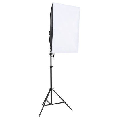 Fotostudio-Set mit Beleuchtung und Hintergrund