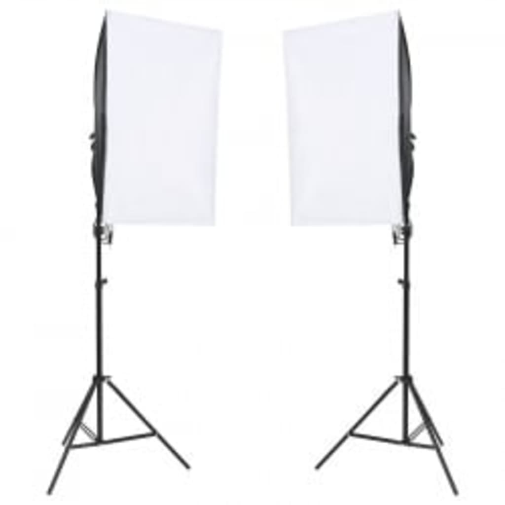 Fotostudio-Set mit Beleuchtung und Hintergrund