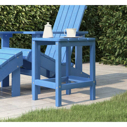 Adirondack-Gartentisch Meeresblau 38x38x46 cm HDPE