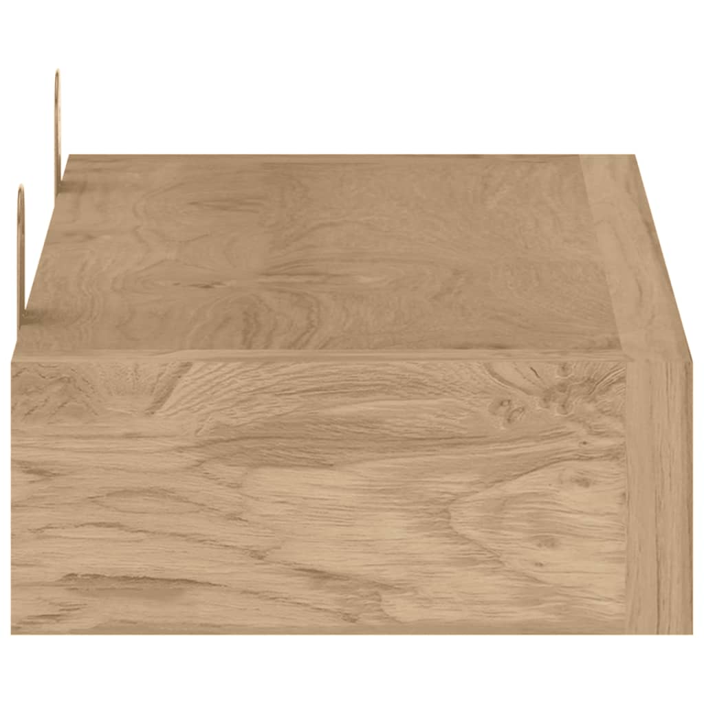 Wandregale 2 Stk. 40x15x4 cm Massivholz Teak