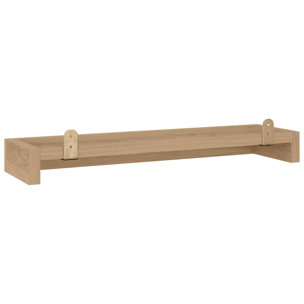 Wandregale 2 Stk. 90x15x4 cm Massivholz Teak