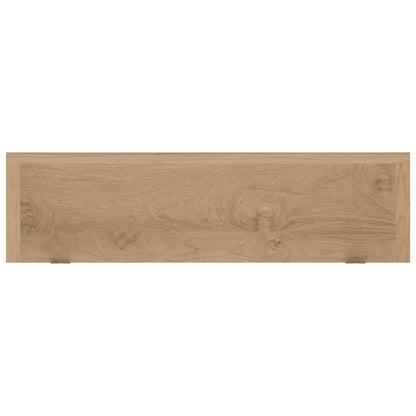 Wandregale 2 Stk. 90x15x4 cm Massivholz Teak