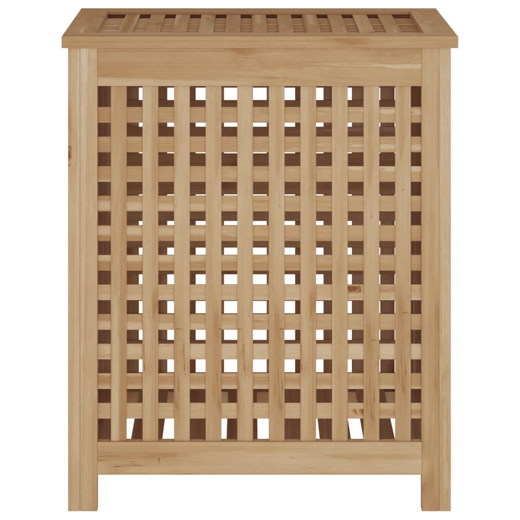 Wäschebehälter 50x35x60 cm Massivholz Teak