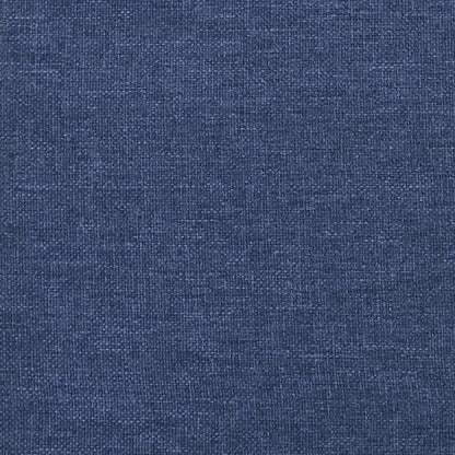 Fußhocker Blau 45x29,5x35 cm Stoff und Kunstleder