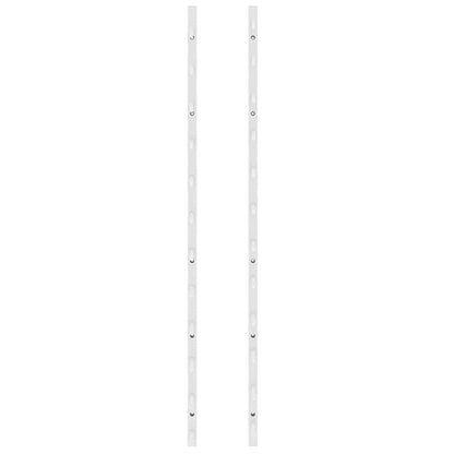 Wand-Weinregal für 12 Flaschen 2 Stk. Weiß Eisen