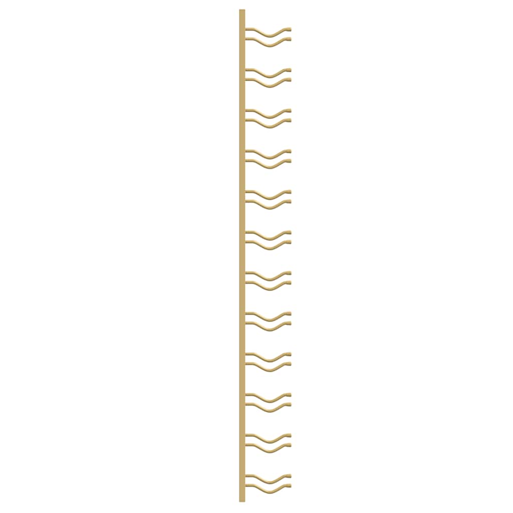 Wand-Weinregal für 12 Flaschen 2 Stk. Golden Eisen