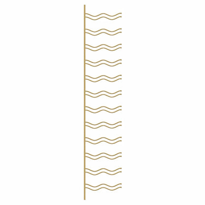 Wand-Weinregal für 24 Flaschen 2 Stk. Golden Eisen