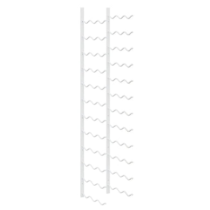 Wand-Weinregal für 36 Flaschen 2 Stk. Weiß Eisen