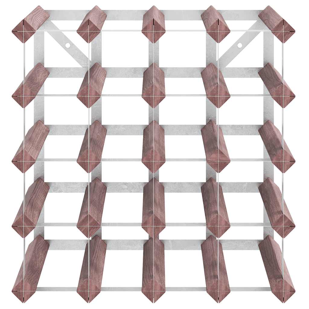 Weinregal für 20 Flaschen Braun Massivholz Kiefer