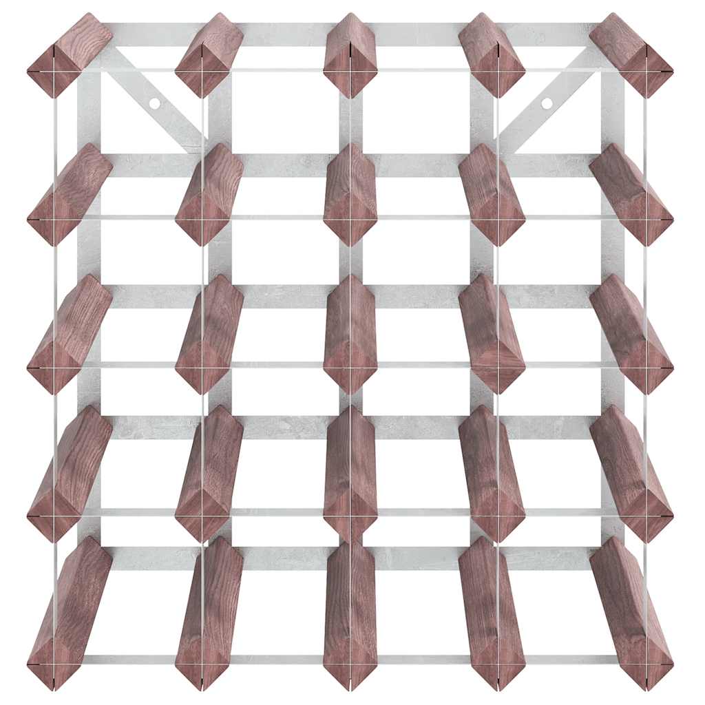 Weinregal für 20 Flaschen Braun Massivholz Kiefer