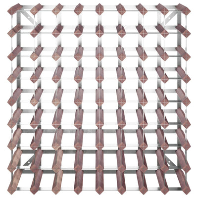 Weinregal für 72 Flaschen Braun Massivholz Kiefer
