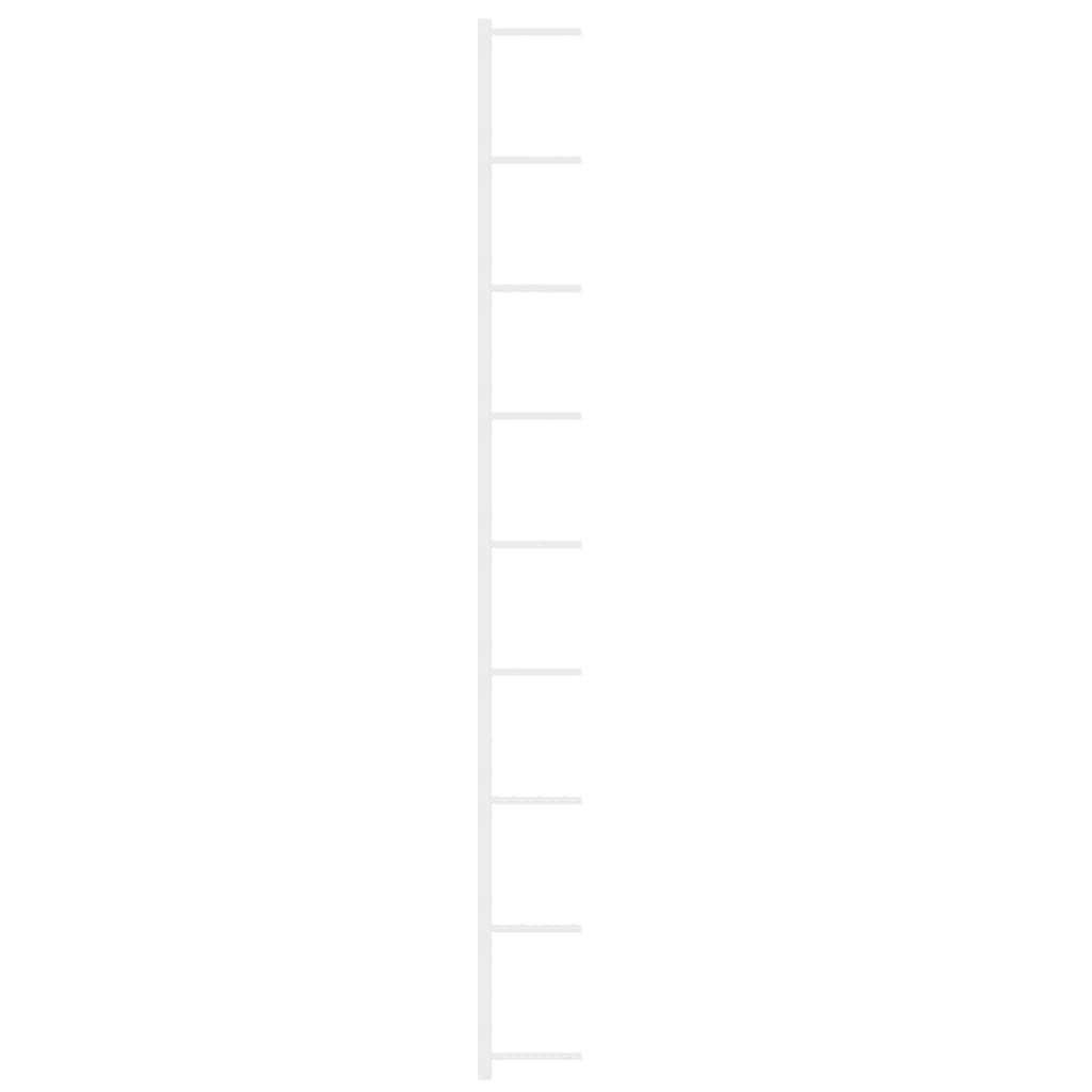 Wand-Weinregal für 9 Flaschen Weiß Eisen