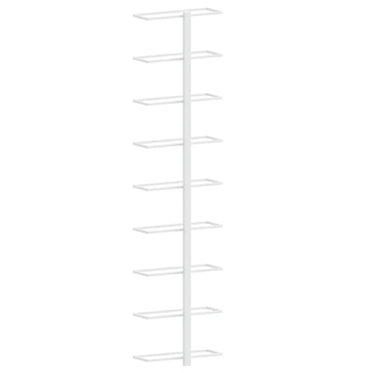 Wand-Weinregal für 9 Flaschen Weiß Eisen