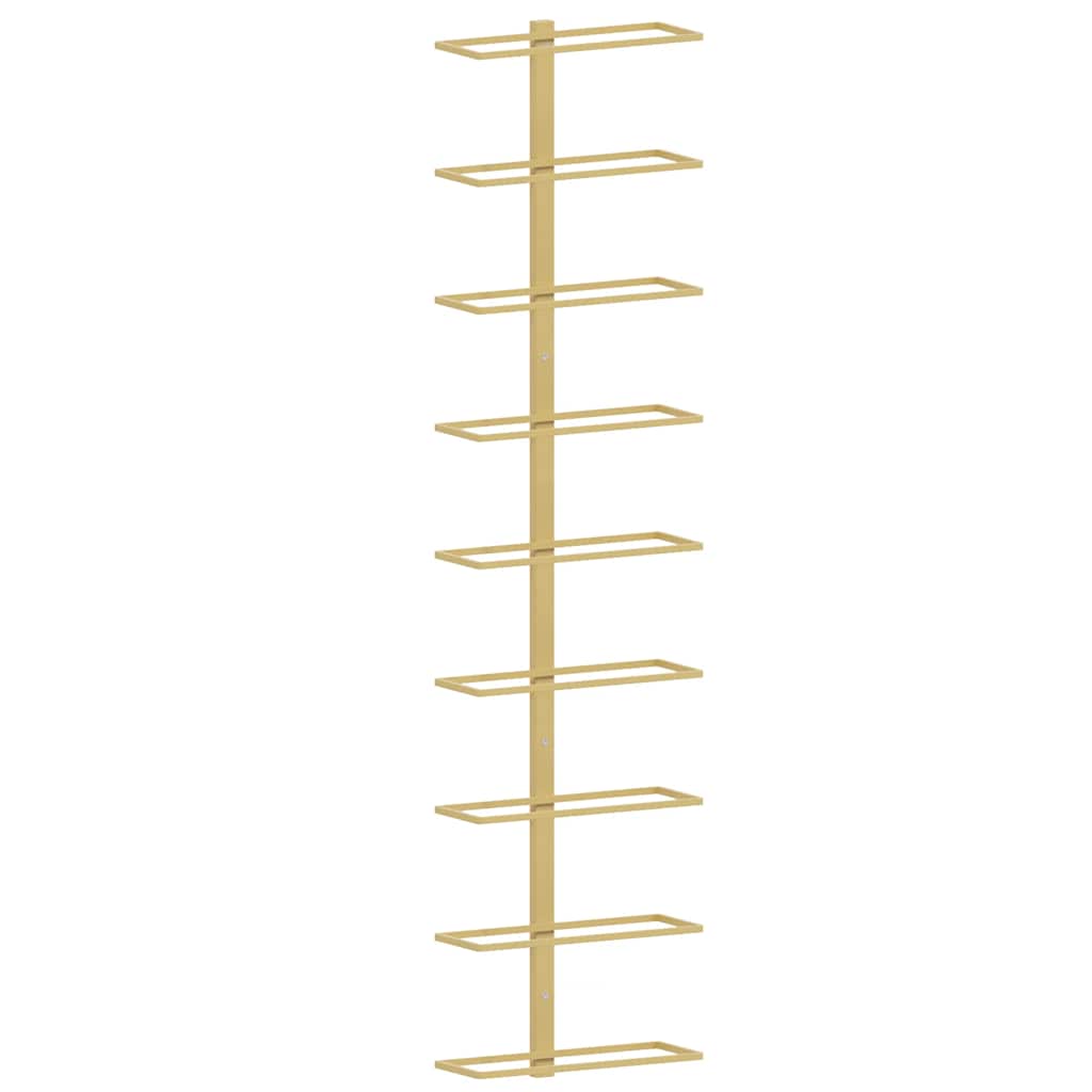 Wand-Weinregal für 9 Flaschen Golden Eisen