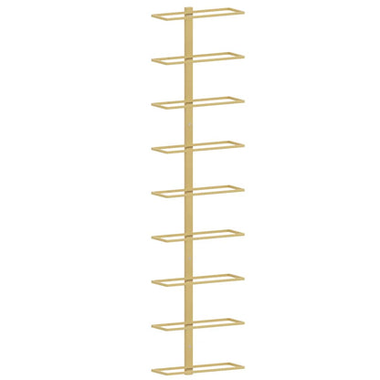 Wand-Weinregal für 9 Flaschen Golden Eisen