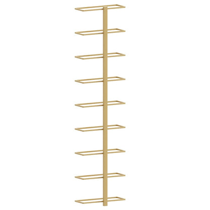 Wand-Weinregal für 9 Flaschen Golden Eisen