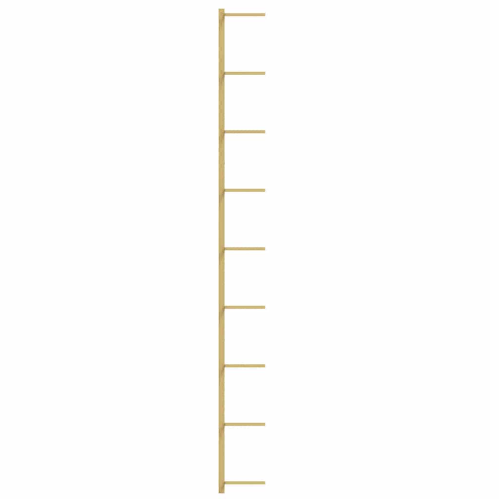 Wand-Weinregal für 9 Flaschen Golden Eisen