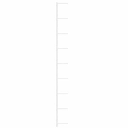 Wand-Weinregal für 9 Flaschen 2 Stk. Weiß Eisen