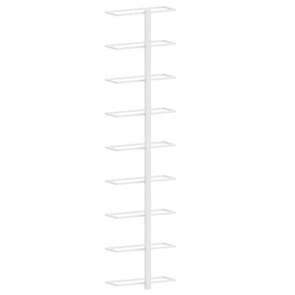 Wand-Weinregal für 9 Flaschen 2 Stk. Weiß Eisen