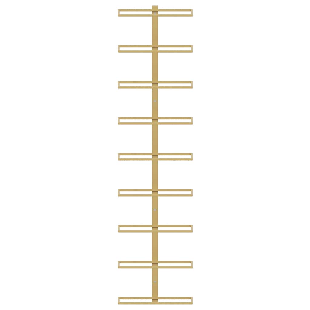 Wand-Weinregale für 9 Flaschen 2 Stk. Golden Eisen