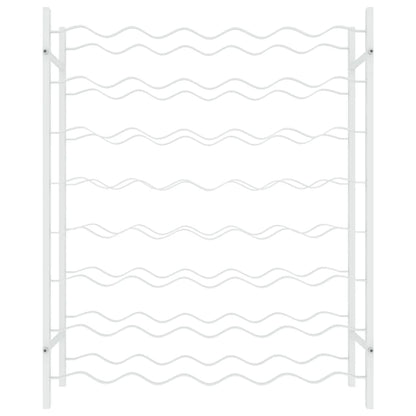 Weinregal für 48 Flaschen Weiß Metall