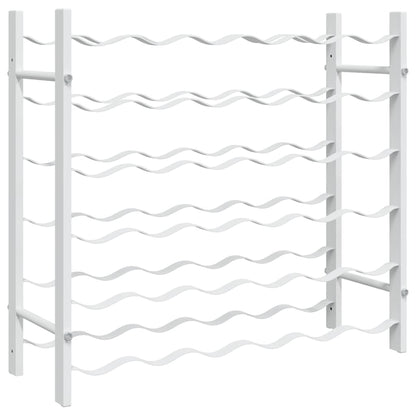 Weinregal für 36 Flaschen Weiß Metall