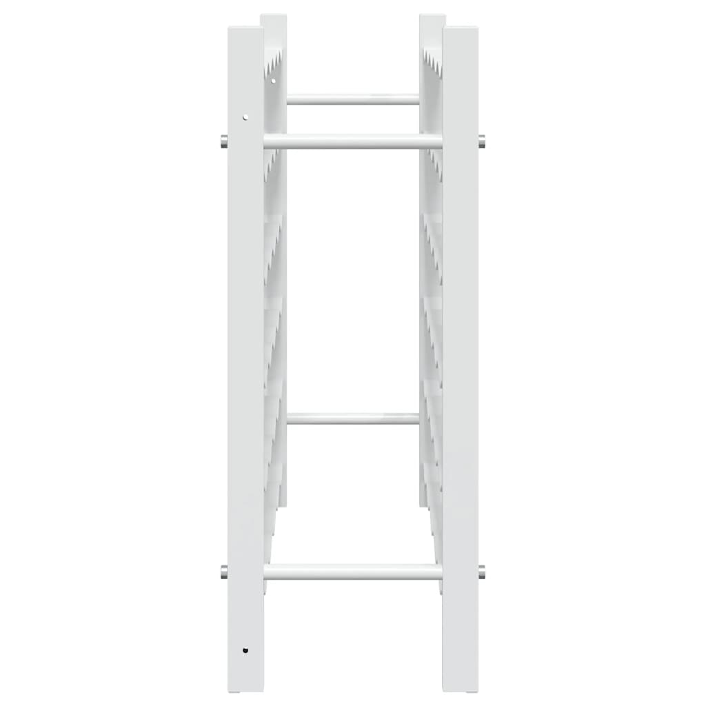 Weinregal für 36 Flaschen Weiß Metall