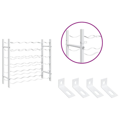 Weinregal für 36 Flaschen Weiß Metall