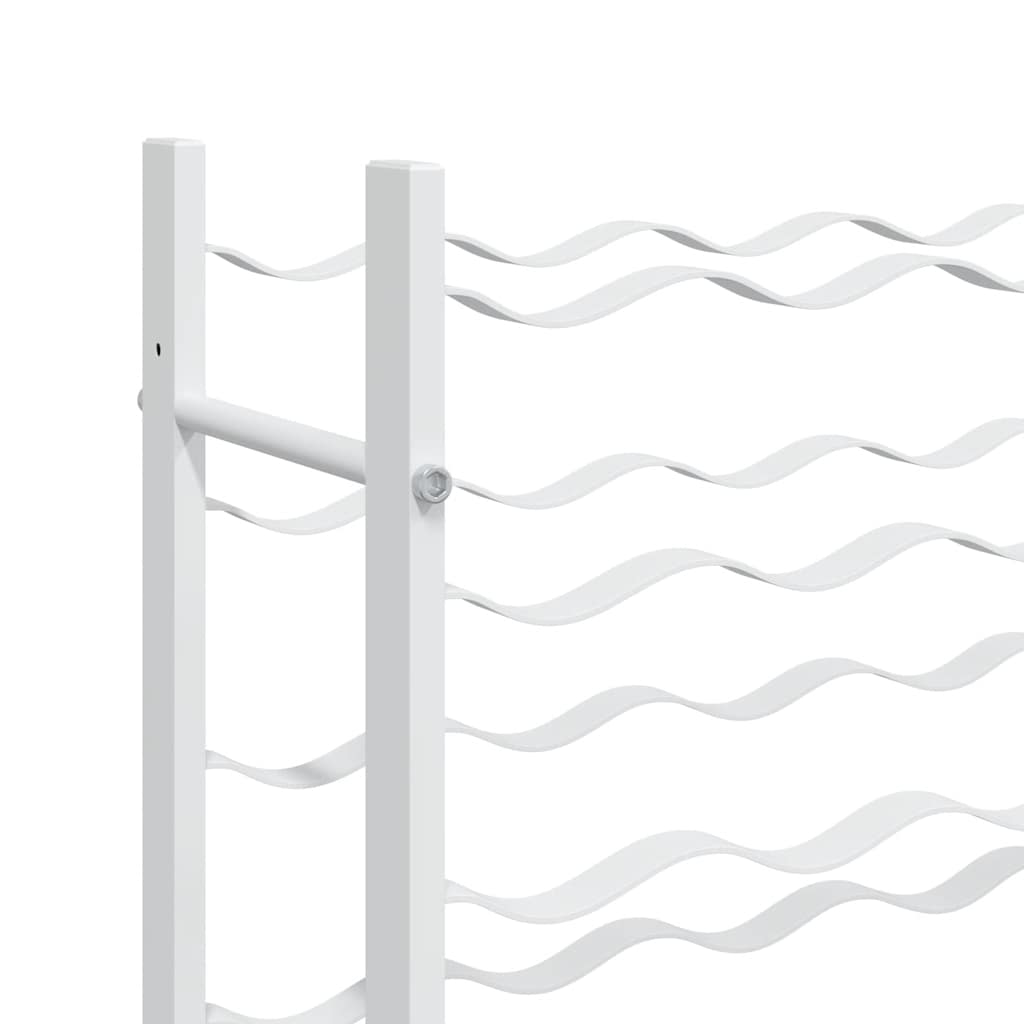 Weinregal für 36 Flaschen Weiß Metall