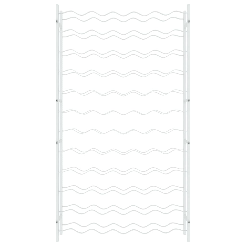 Weinregal für 72 Flaschen Weiß Metall