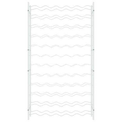 Weinregal für 72 Flaschen Weiß Metall