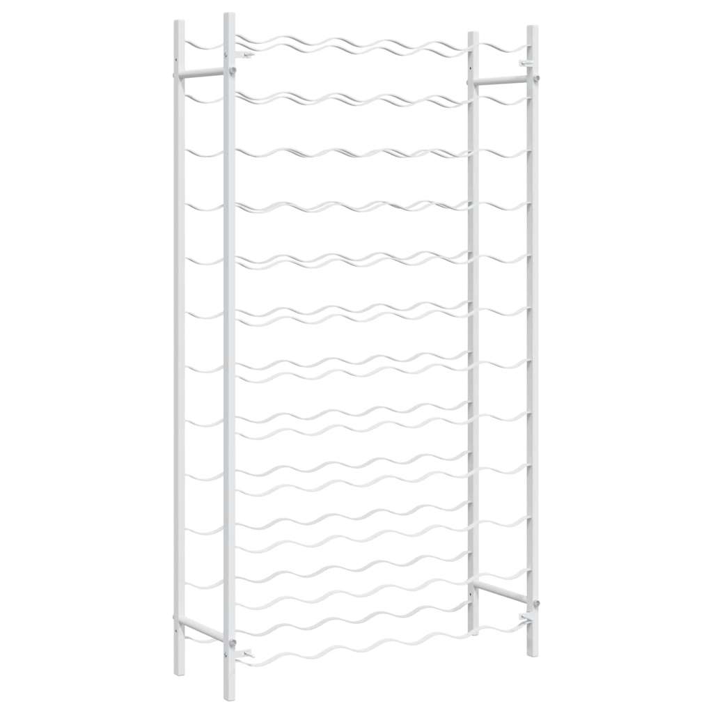 Weinregal für 72 Flaschen Weiß Metall