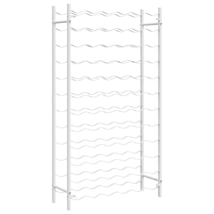 Weinregal für 72 Flaschen Weiß Metall