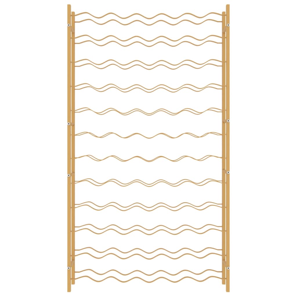 Weinregal für 72 Flaschen Golden Metall