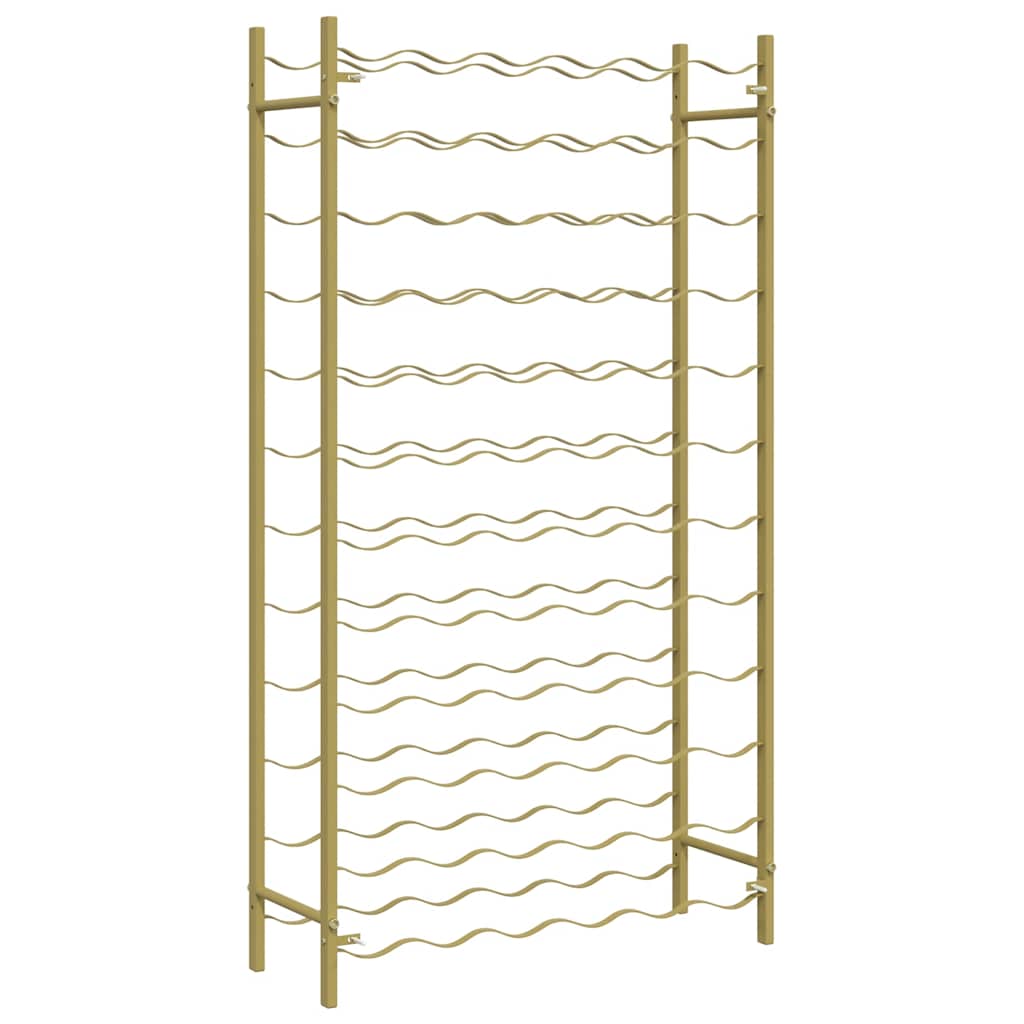 Weinregal für 72 Flaschen Golden Metall