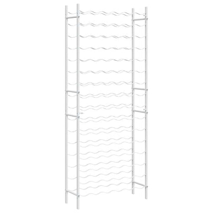 Weinregal für 96 Flaschen Weiß Metall