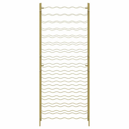 Weinregal für 96 Flaschen Golden Metall