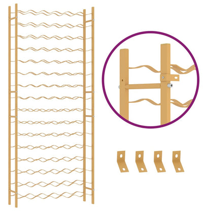 Weinregal für 96 Flaschen Golden Metall