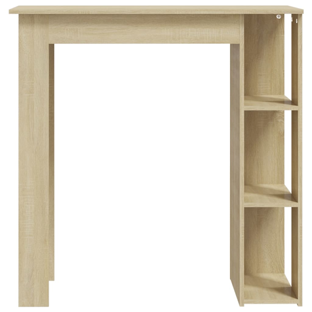 Bartisch mit Regal Sonoma-Eiche 102x50x103,5 cm Holzwerkstoff