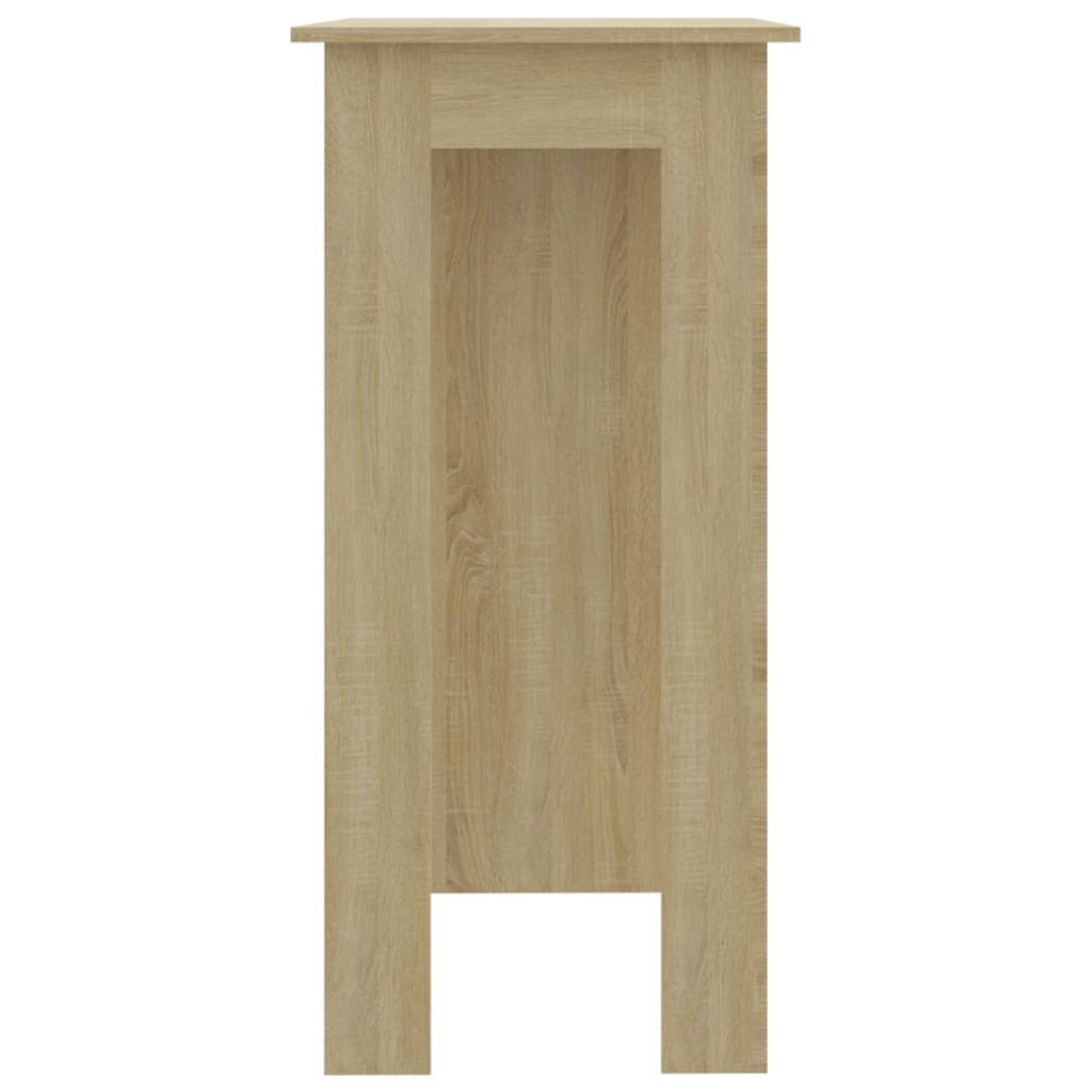 Bartisch mit Regal Sonoma-Eiche 102x50x103,5 cm Holzwerkstoff