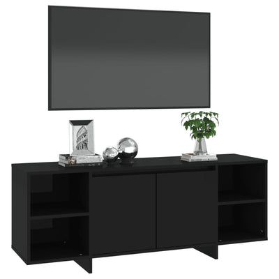 TV-Schrank Schwarz 130x35x50 cm Holzwerkstoff