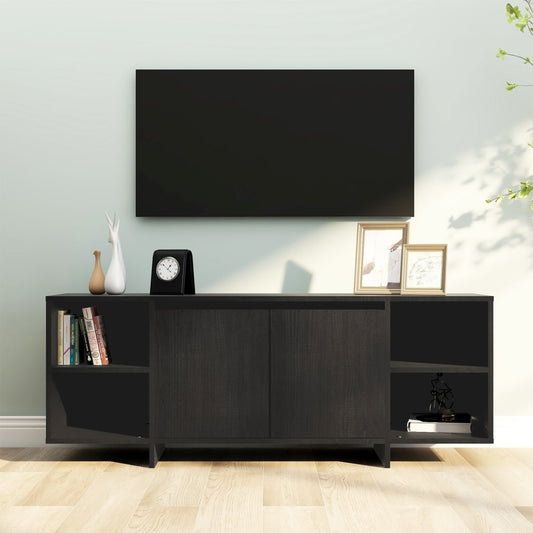 TV-Schrank Schwarz 130x35x50 cm Holzwerkstoff