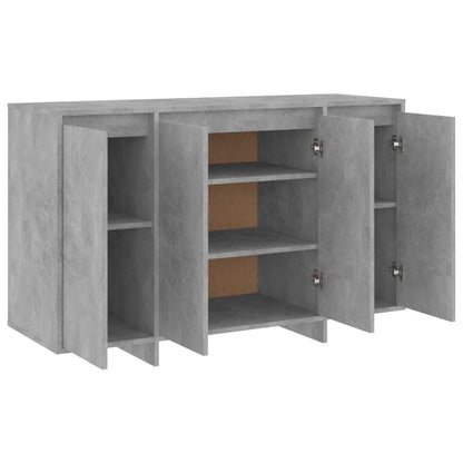 Sideboard Betongrau 120x41x75 cm Holzwerkstoff