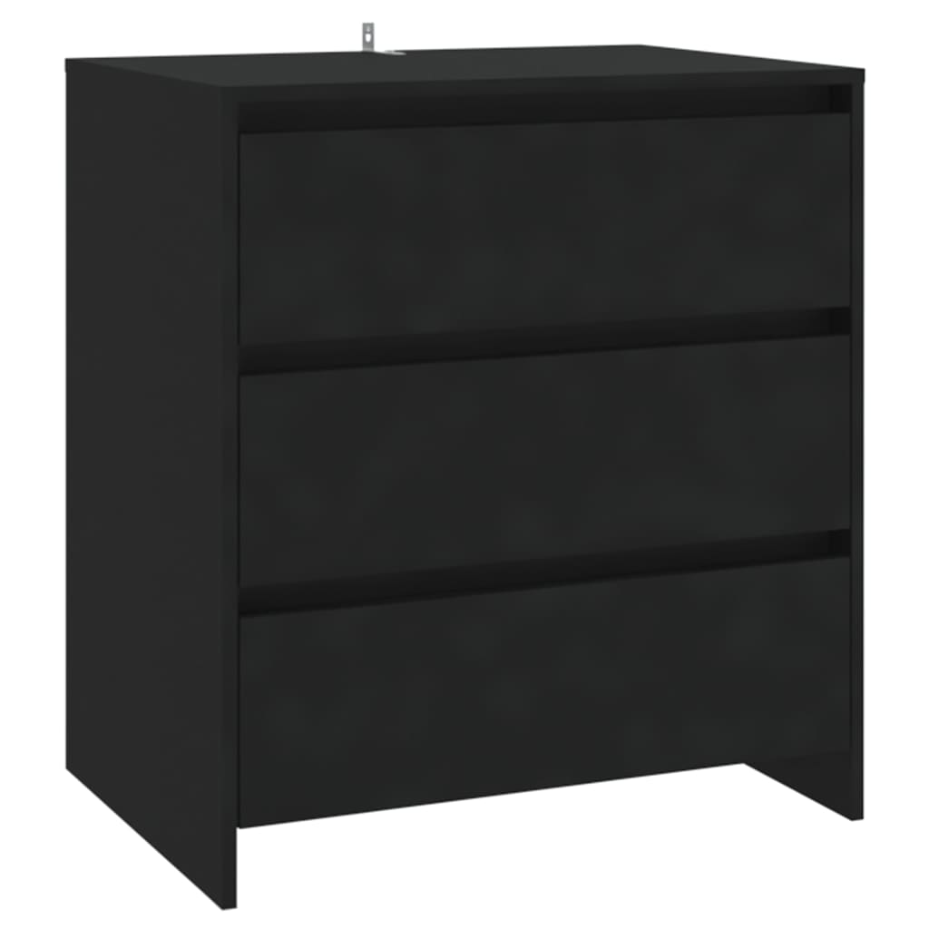 Sideboard Schwarz 70x41x75 cm Holzwerkstoff