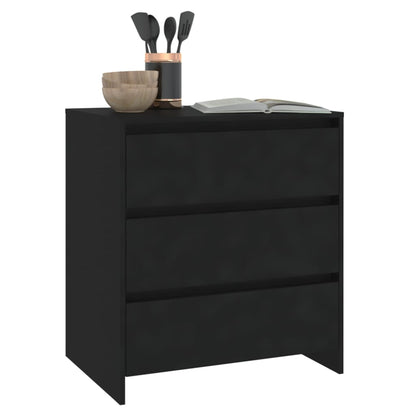 Sideboard Schwarz 70x41x75 cm Holzwerkstoff