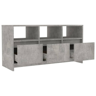 TV-Schrank Betongrau 102x37,5x52,5 cm Holzwerkstoff