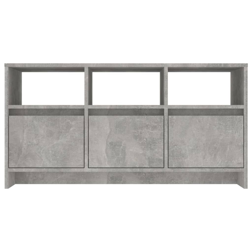 TV-Schrank Betongrau 102x37,5x52,5 cm Holzwerkstoff